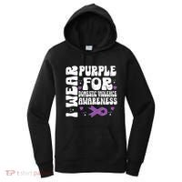 I Wear Purple Domestic Violence Awareness Women's Hoodie thumb 0
