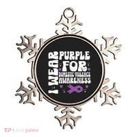 I Wear Purple Domestic Violence Awareness Ornament thumb 0