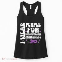 I Wear Purple Domestic Violence Awareness Women's Tank Top thumb 0