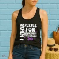 I Wear Purple Domestic Violence Awareness Women's Tank Top thumb 2