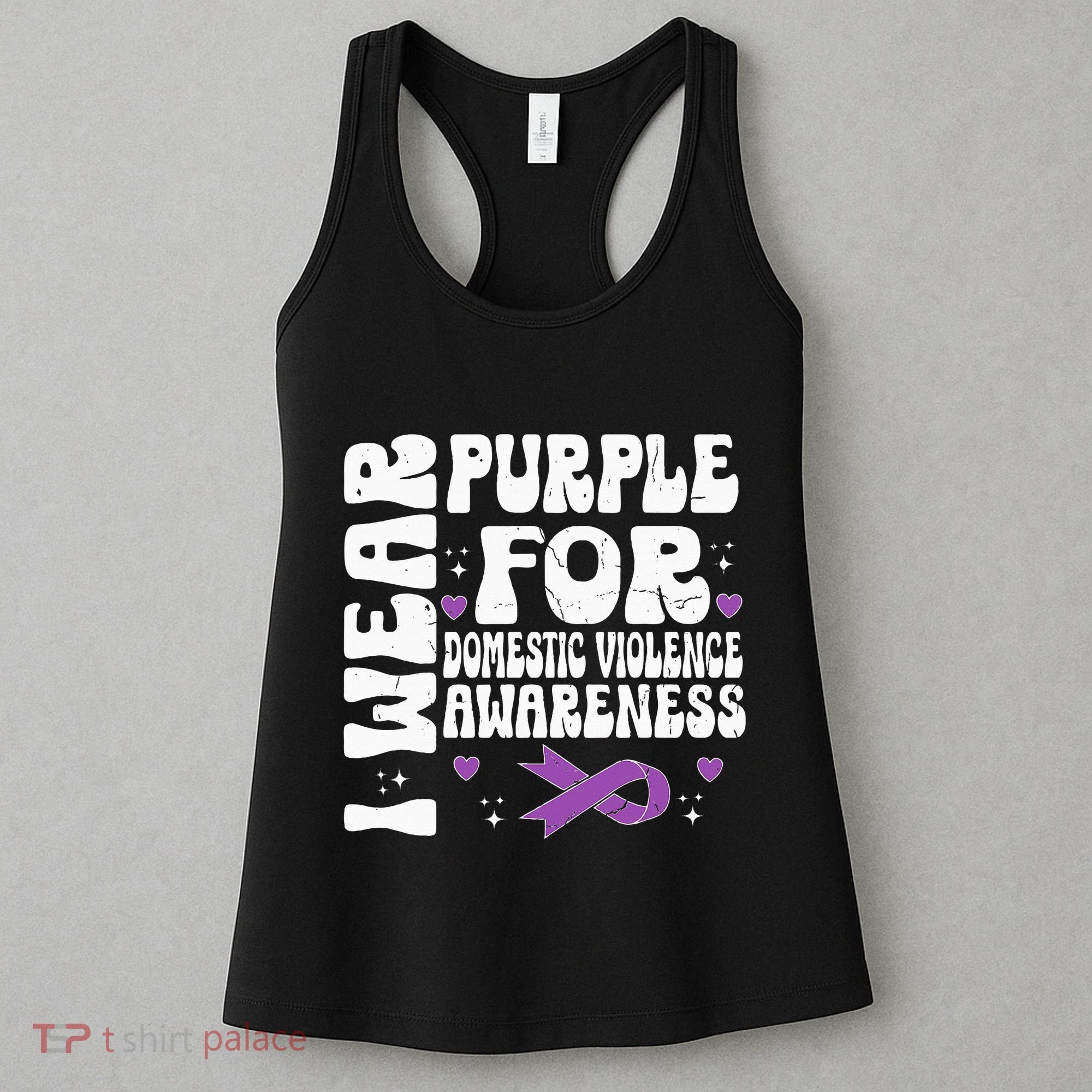 I Wear Purple Domestic Violence Awareness Women's Tank Top
