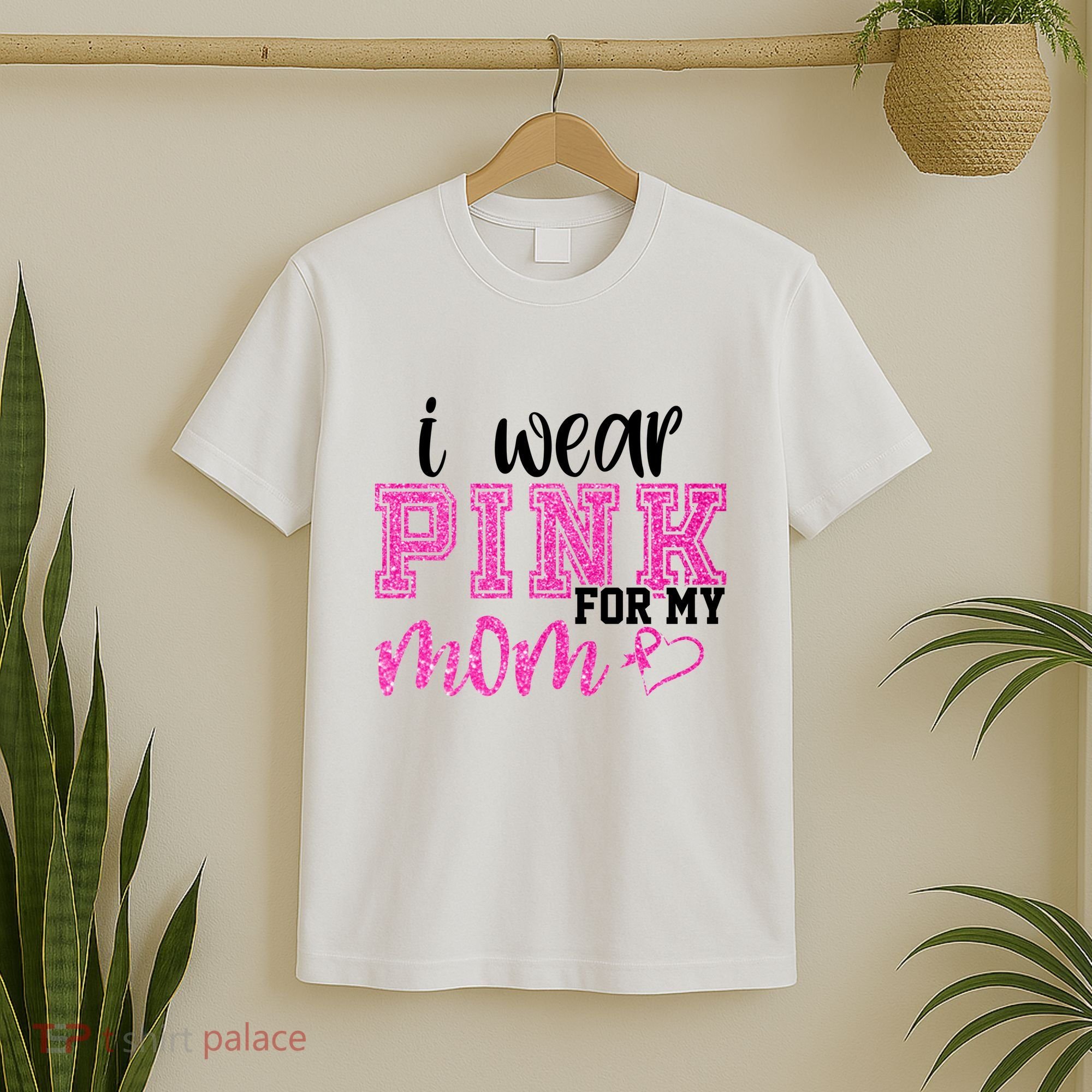 I Wear Pink For My Mom Breast Cancer Awareness T-Shirt