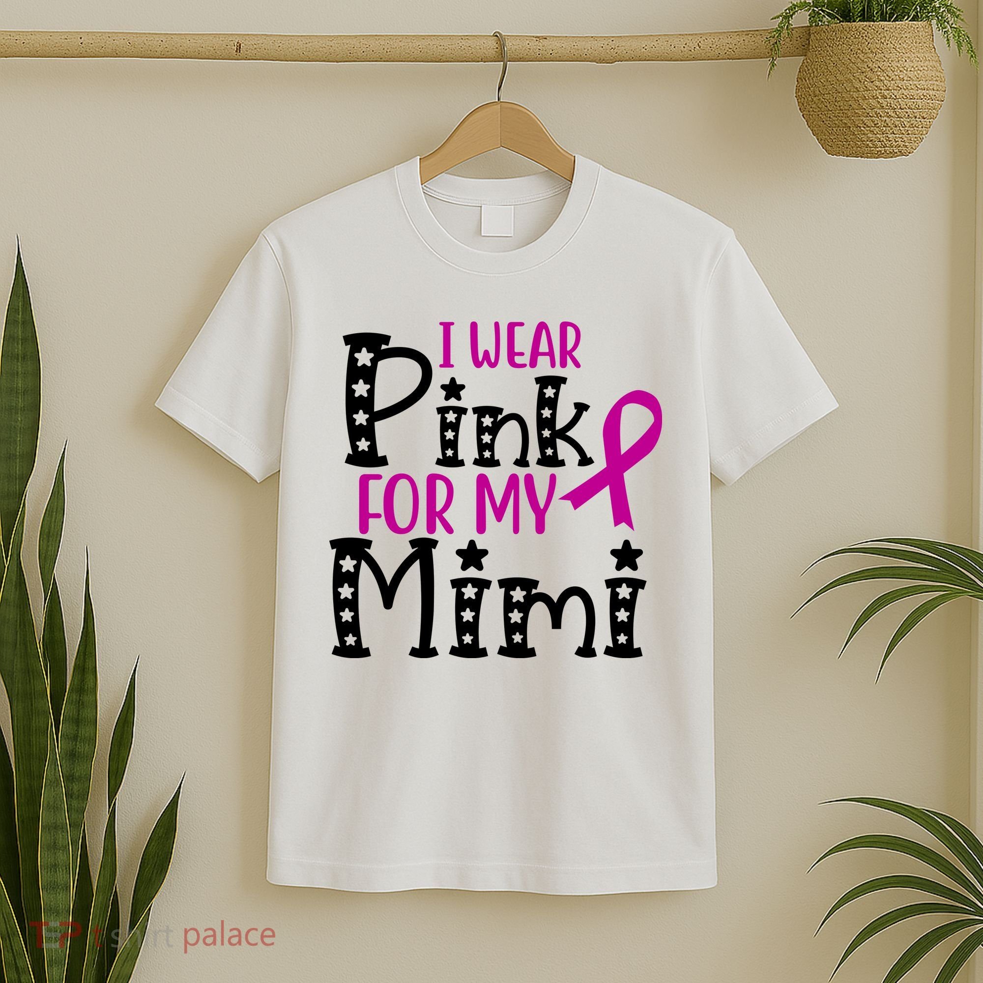 I Wear Pink For My Mimi Breast Cancer Awareness T-Shirt