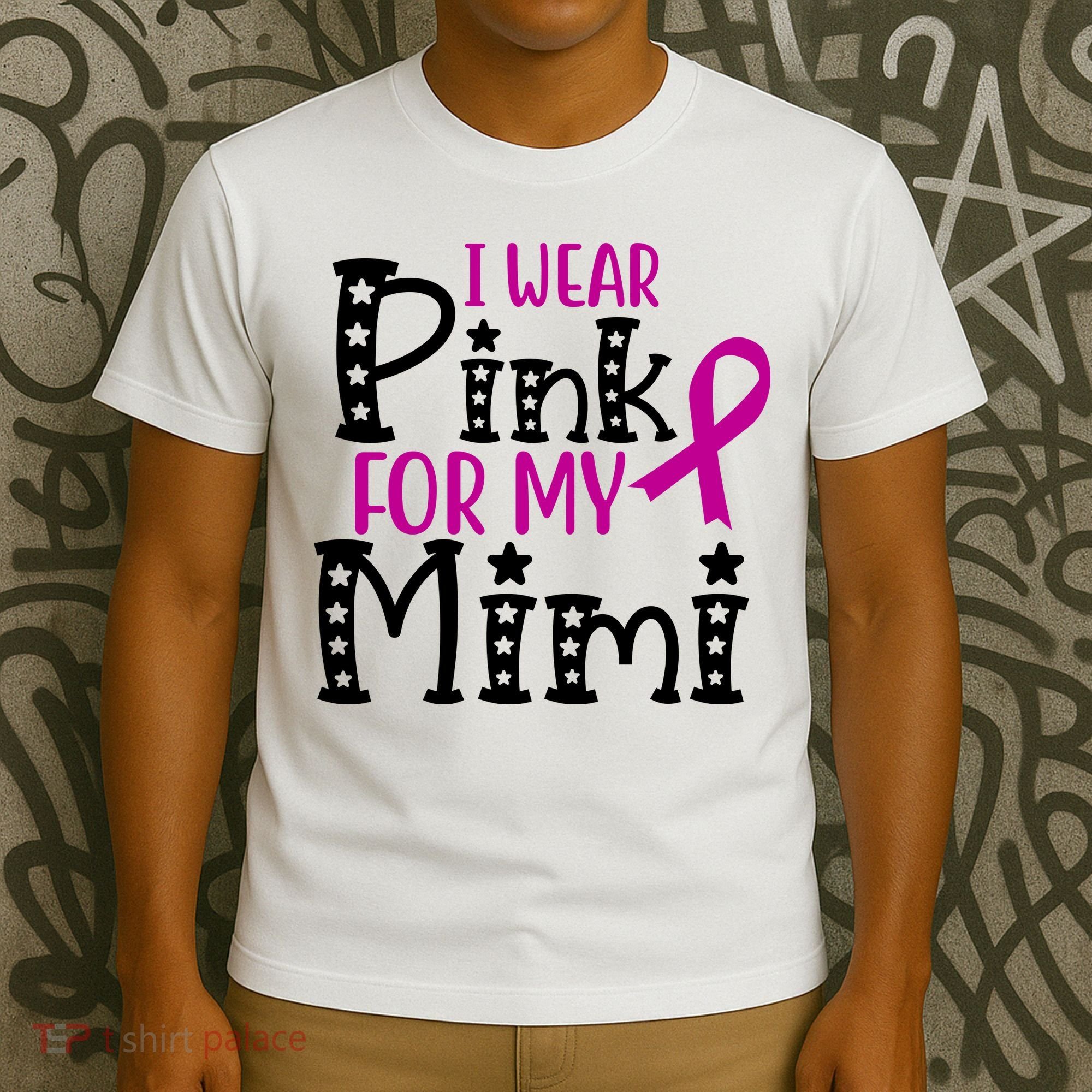 I Wear Pink For My Mimi Breast Cancer Awareness T-Shirt