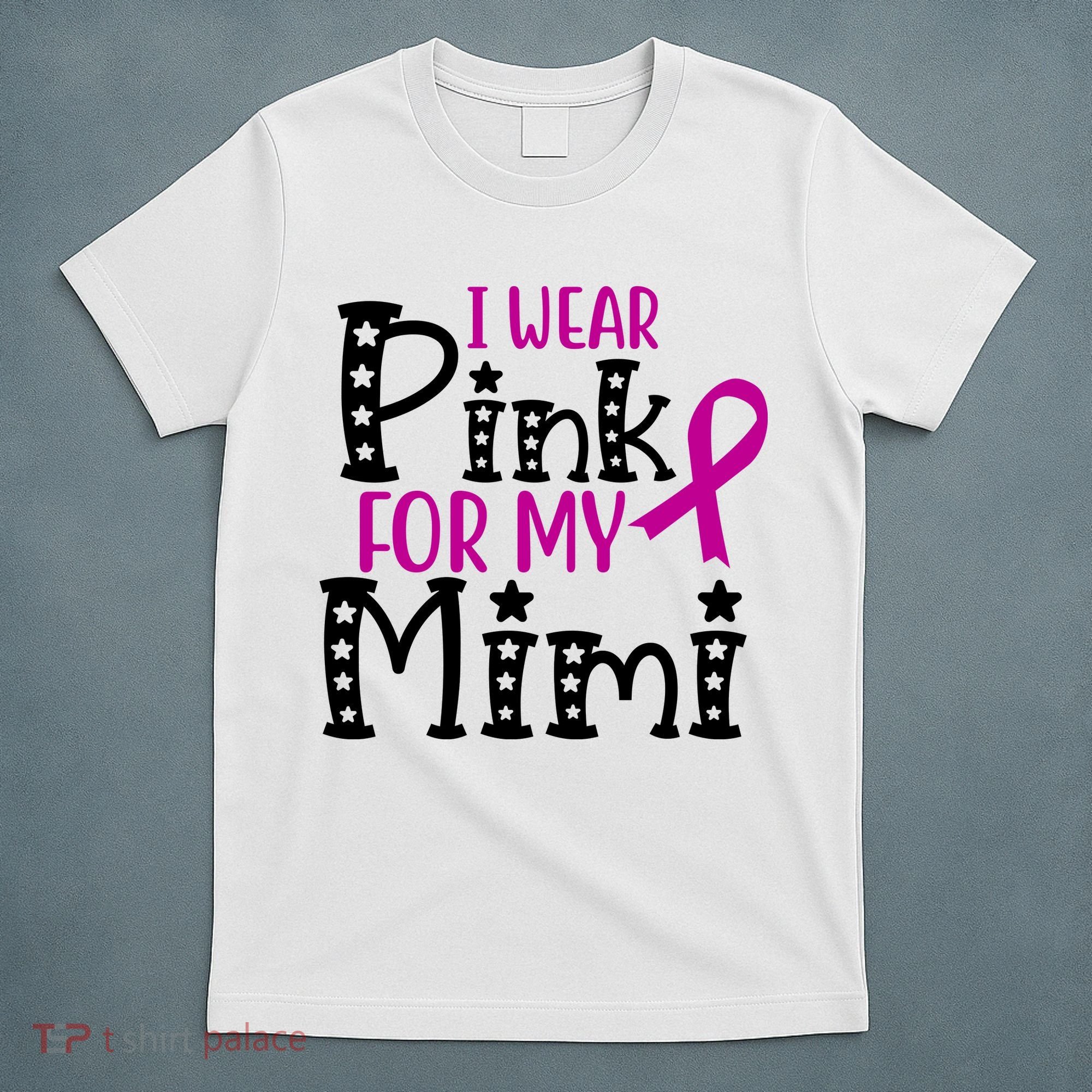 I Wear Pink For My Mimi Breast Cancer Awareness T-Shirt