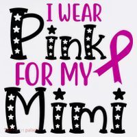 I Wear Pink For My Mimi Breast Cancer Awareness T-Shirt thumb 7