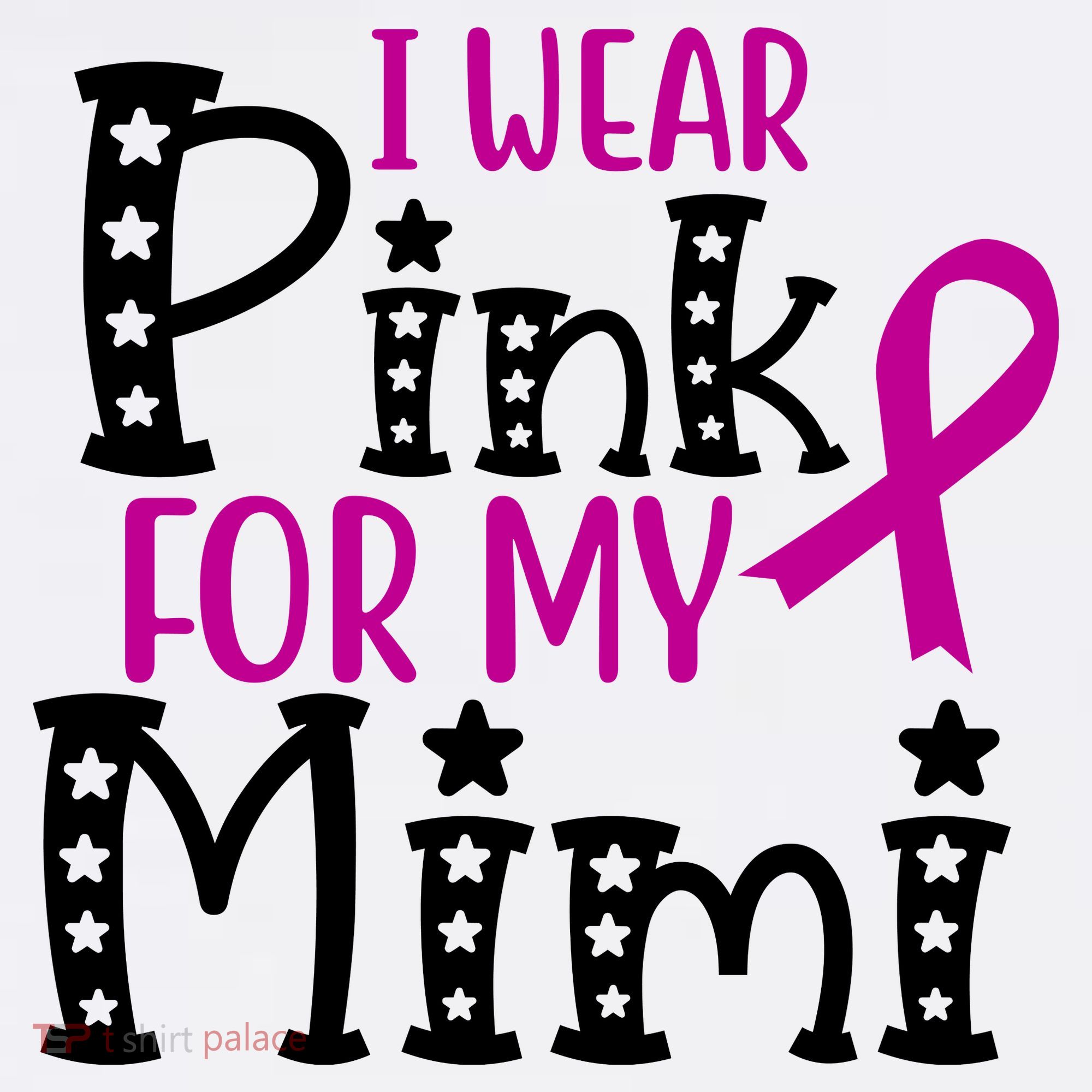 I Wear Pink For My Mimi Breast Cancer Awareness T-Shirt