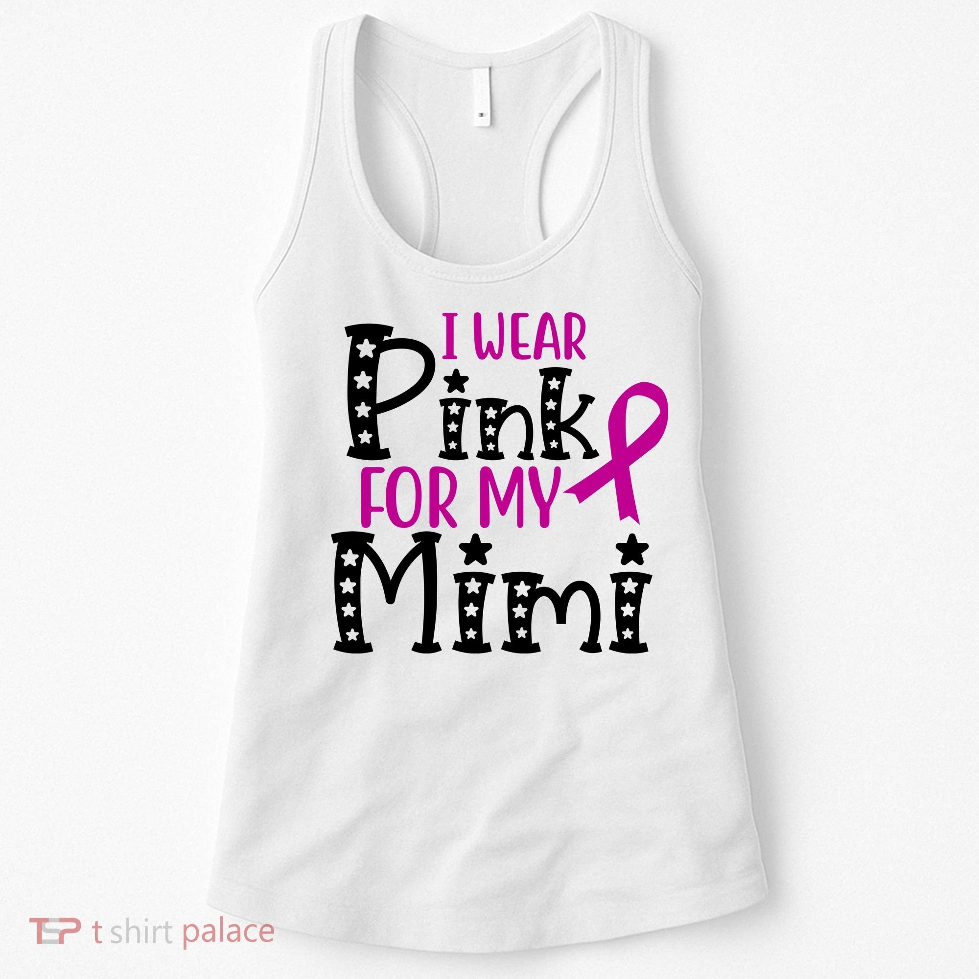 I Wear Pink For My Mimi Breast Cancer Awareness Women's Tank Top