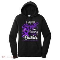 I Wear Purple In Memory For My Brother Overdose Awareness Women's Hoodie thumb 0