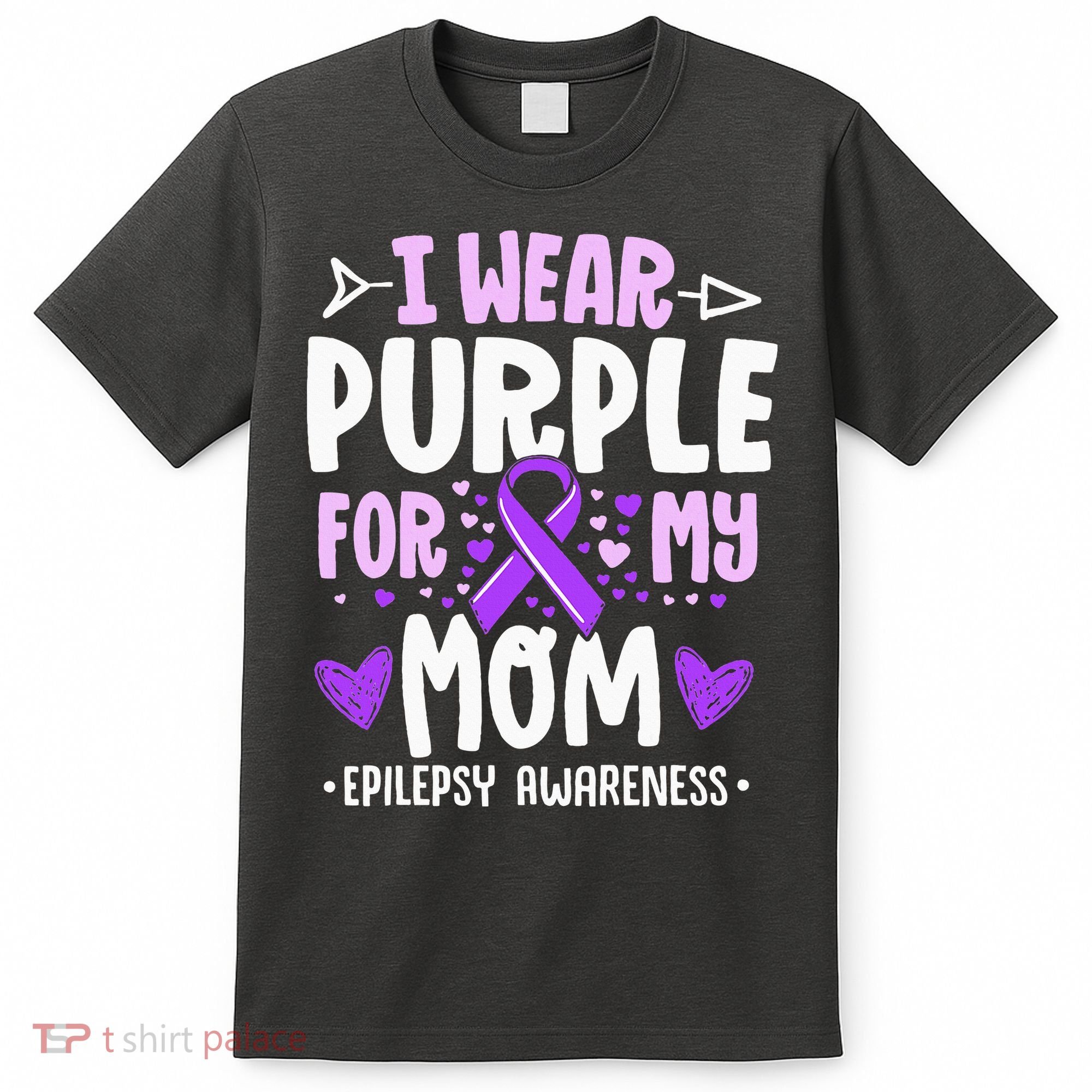 I Wear Purple For My Mom Mother Epilepsy Awareness Month T-Shirt