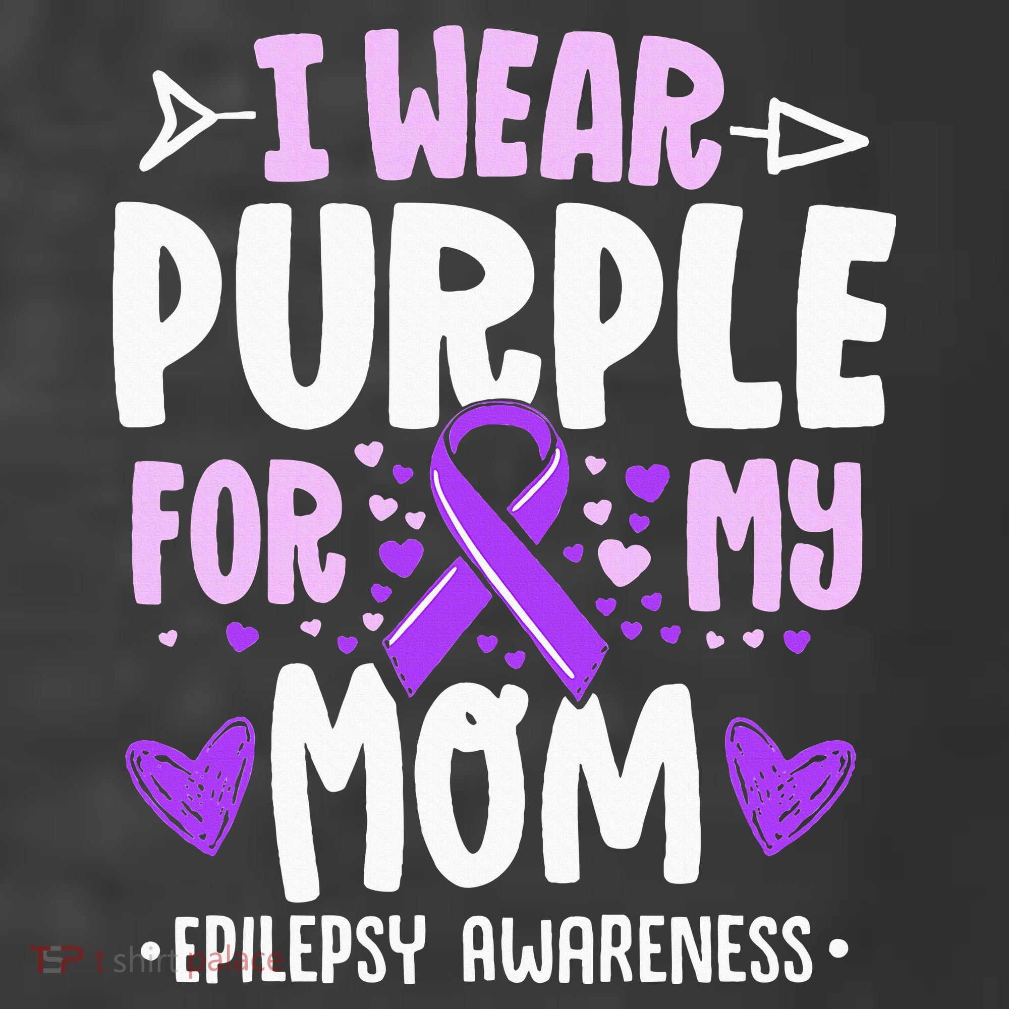 I Wear Purple For My Mom Mother Epilepsy Awareness Month T-Shirt