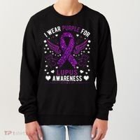 I Wear Purple For Lupus Awareness Women's Sweatshirt thumb 0