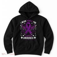 I Wear Purple For Lupus Awareness Hoodie thumb 0