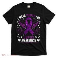I Wear Purple For Lupus Awareness T-Shirt thumb 0