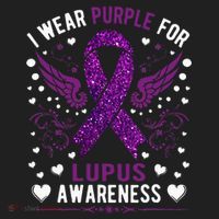 I Wear Purple For Lupus Awareness Beanie thumb 2