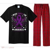 I Wear Purple For Lupus Awareness Pajama Set thumb 0