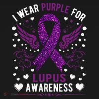 I Wear Purple For Lupus Awareness Women's Hoodie thumb 2
