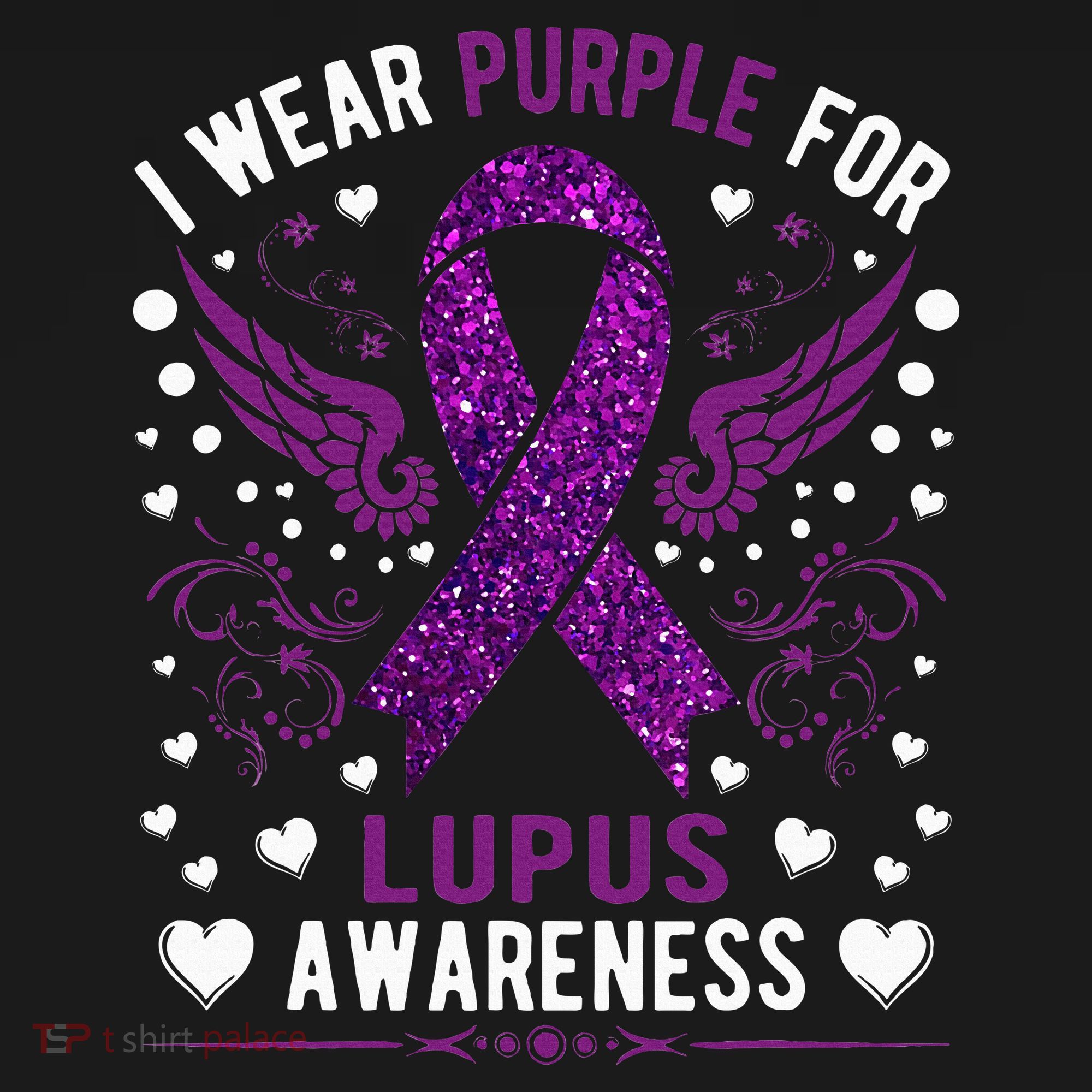 I Wear Purple For Lupus Awareness Women's Hoodie