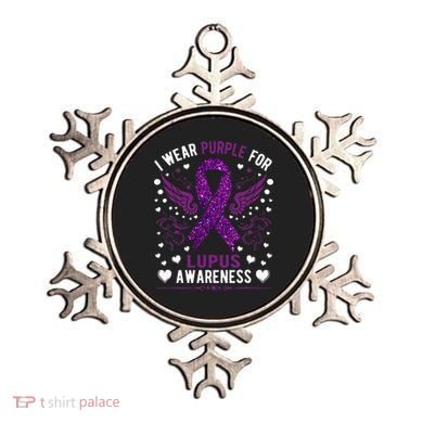 I Wear Purple For Lupus Awareness Ornament