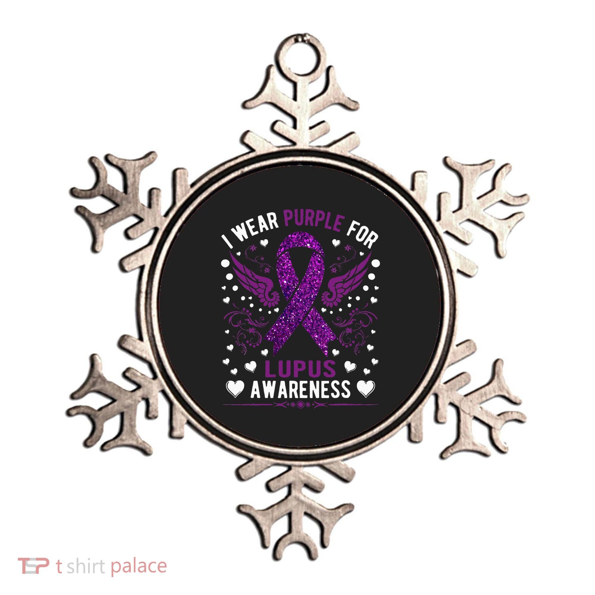 I Wear Purple For Lupus Awareness Ornament