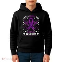I Wear Purple For Lupus Awareness Kids Hoodie thumb 4