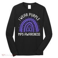 I Wear Purple MPS Awareness Long Sleeve Shirt thumb 0