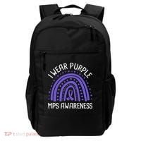 I Wear Purple MPS Awareness Backpack thumb 0