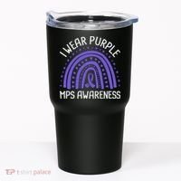 I Wear Purple MPS Awareness Tumbler thumb 0