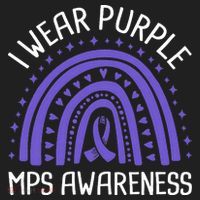 I Wear Purple MPS Awareness Tumbler thumb 3