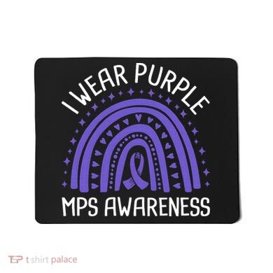 I Wear Purple MPS Awareness Mousepad