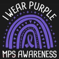 I Wear Purple MPS Awareness Mousepad thumb 1