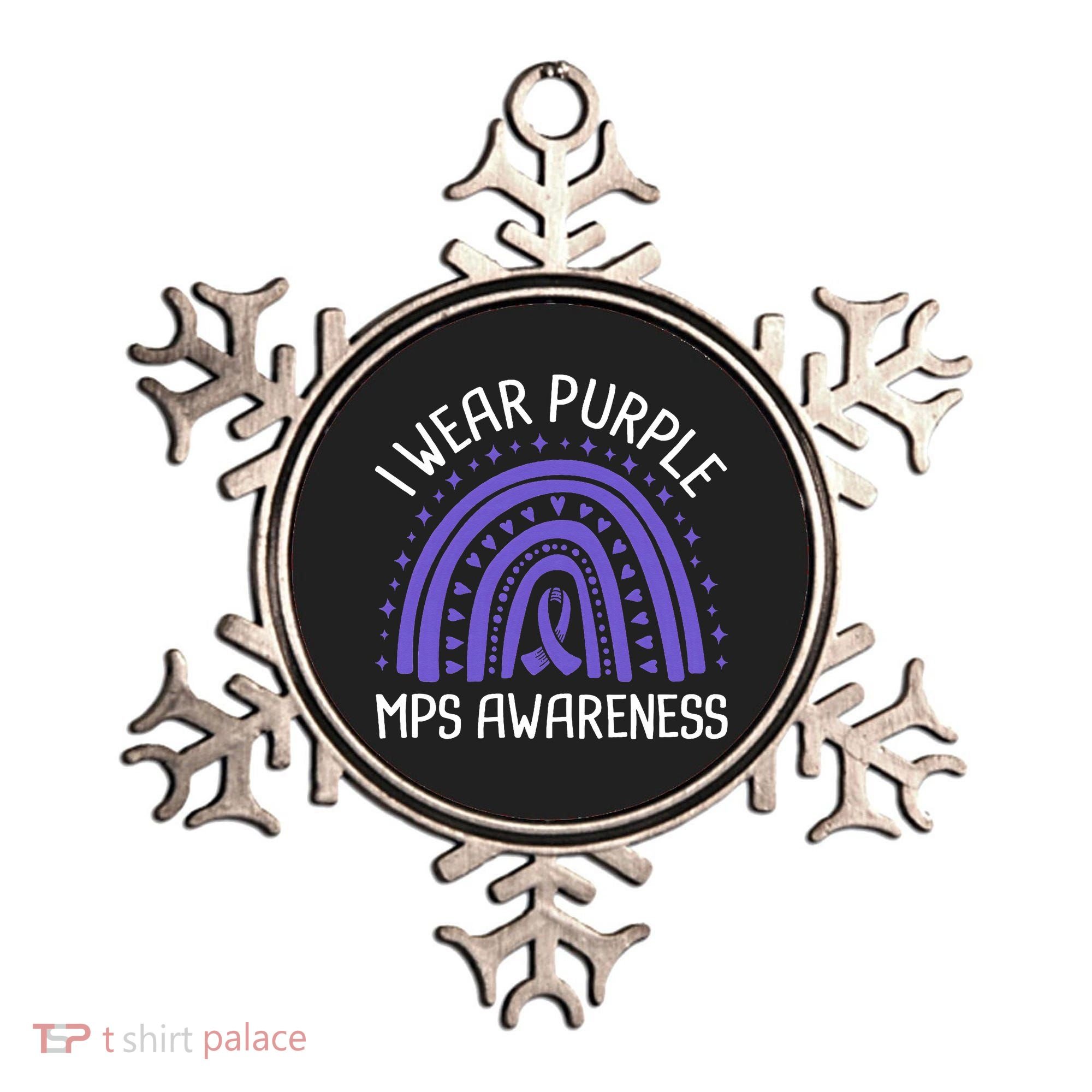I Wear Purple MPS Awareness Ornament