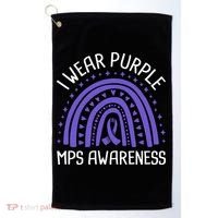 I Wear Purple MPS Awareness Golf Towel thumb 0