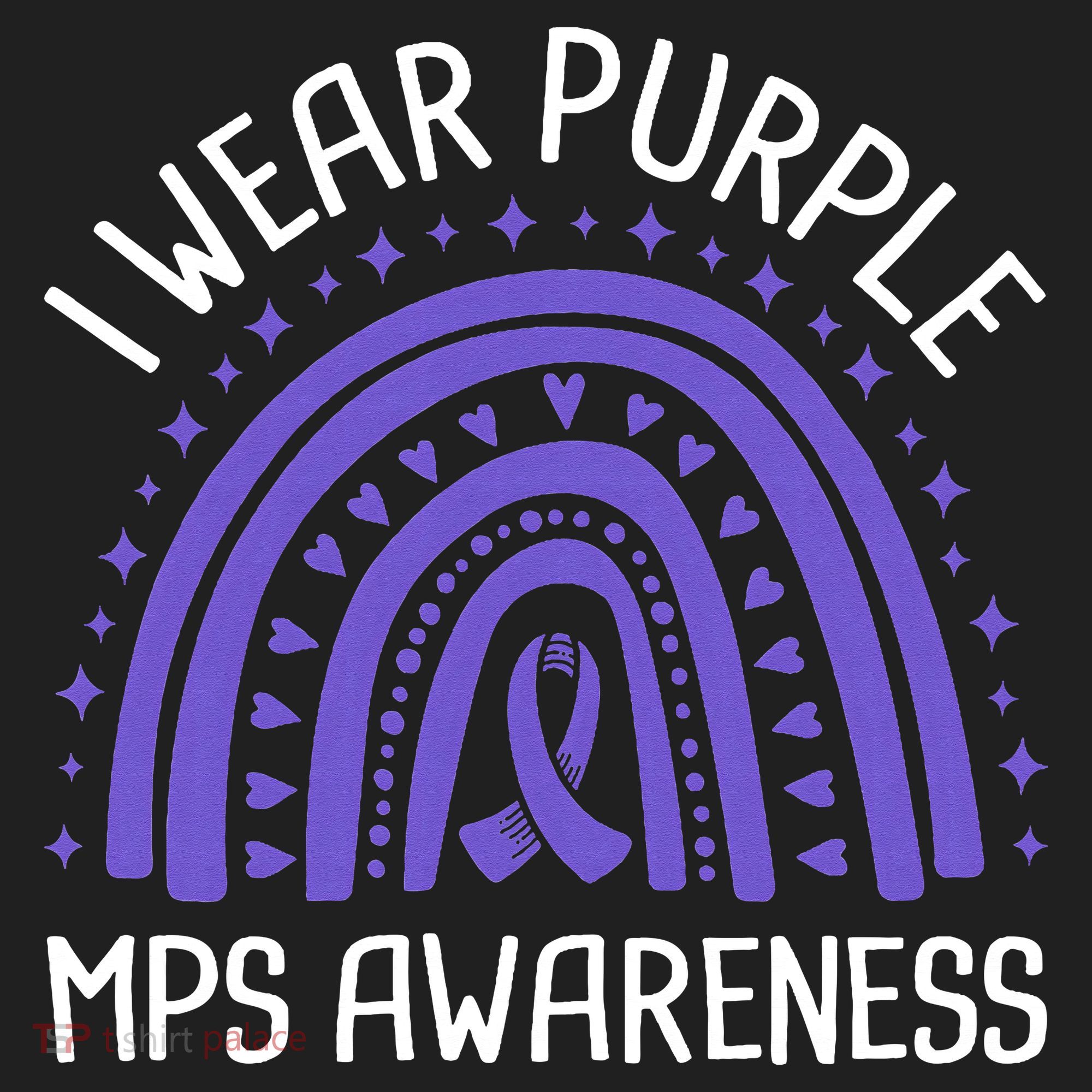 I Wear Purple MPS Awareness Golf Towel