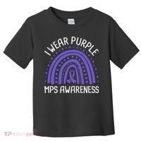I Wear Purple MPS Awareness Toddler T-Shirt thumb 0