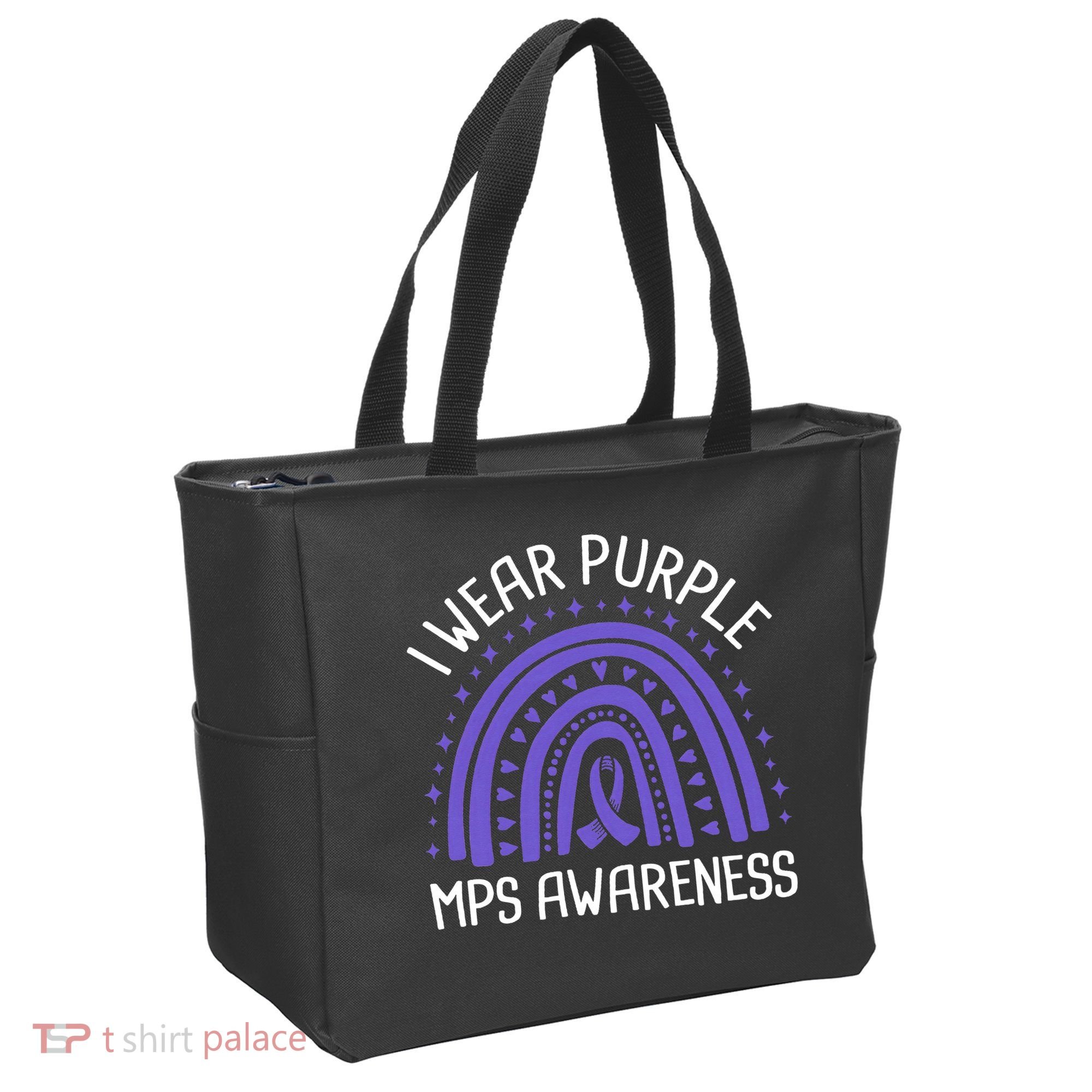 I Wear Purple MPS Awareness Tote Bag