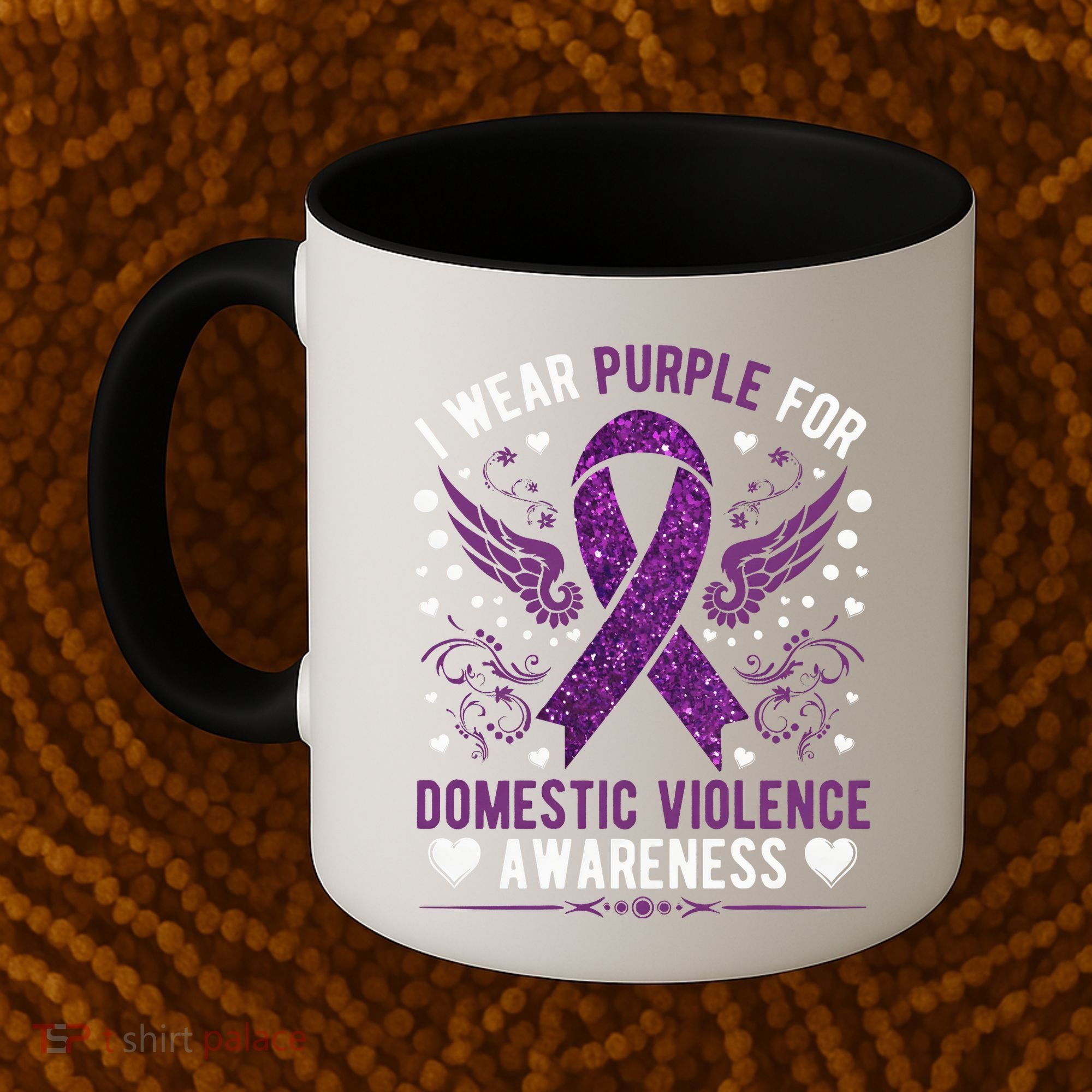 I Wear Purple For Domestic Violence Coffee Mug