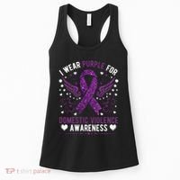 I Wear Purple For Domestic Violence Women's Tank Top thumb 0