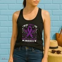 I Wear Purple For Domestic Violence Women's Tank Top thumb 2