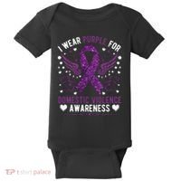 I Wear Purple For Domestic Violence Baby Bodysuit thumb 0