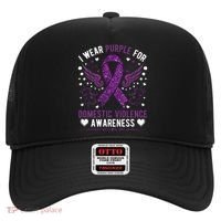 I Wear Purple For Domestic Violence Hat thumb 0