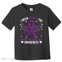 I Wear Purple For Domestic Violence Toddler T-Shirt thumb 0