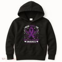 I Wear Purple For Domestic Violence Kids Hoodie thumb 0