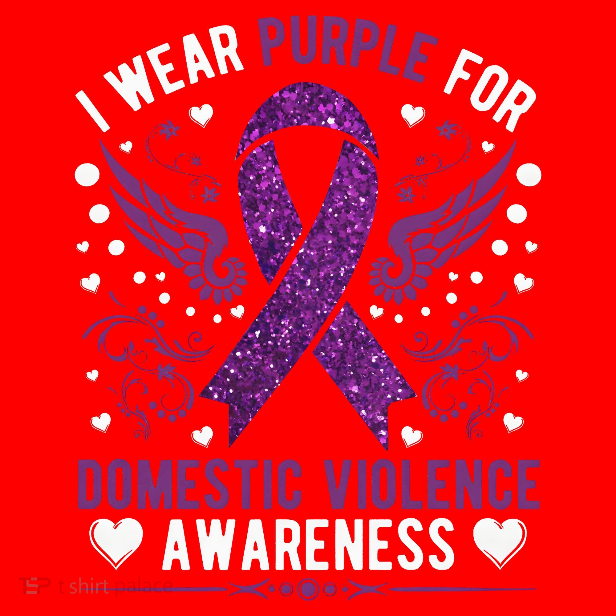 I Wear Purple For Domestic Violence Santa Hat