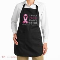 I Wear Pink For My Sister Apron thumb 2
