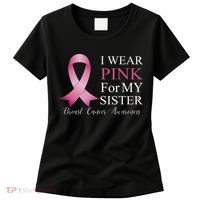 I Wear Pink For My Sister Women's T-Shirt thumb 0