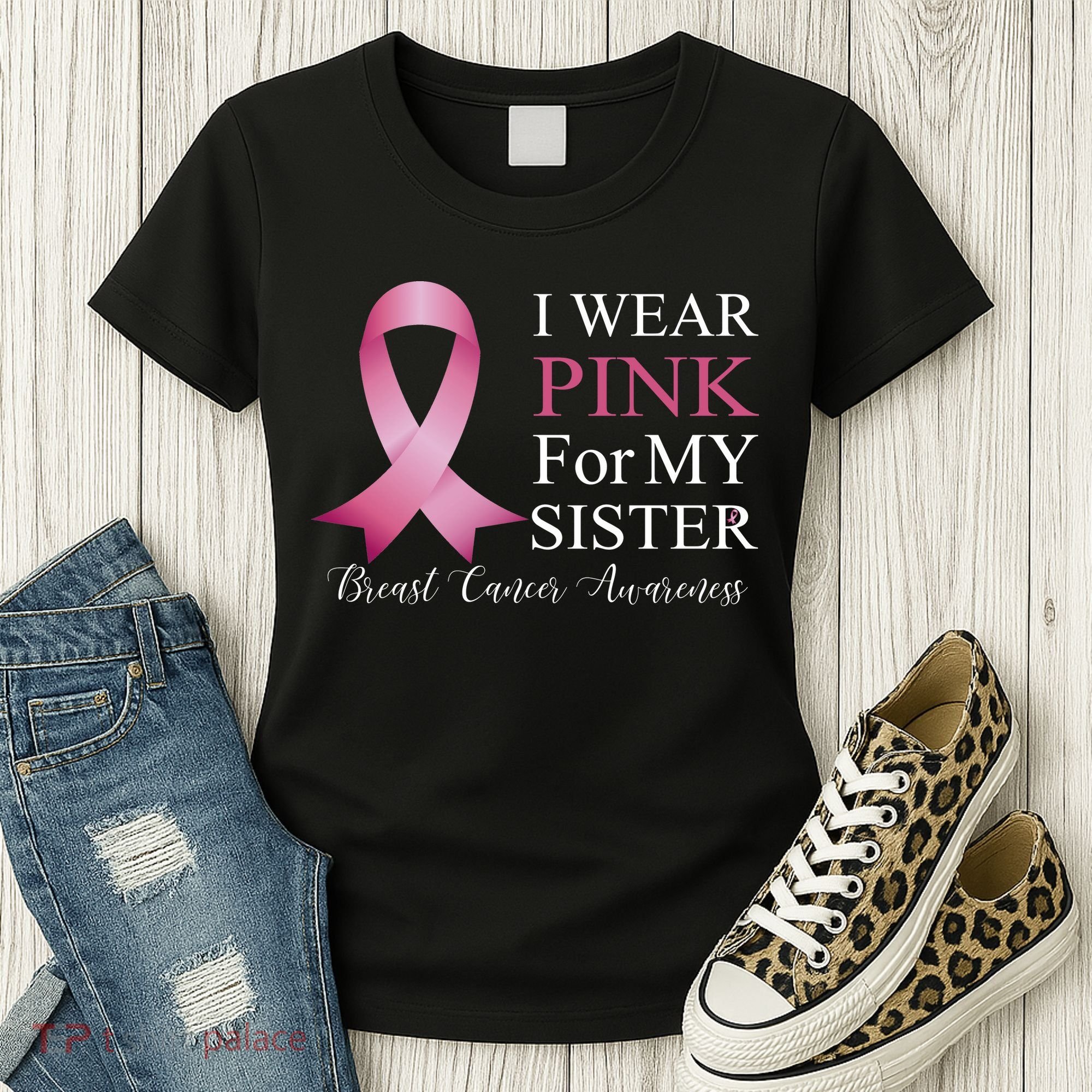 I Wear Pink For My Sister Women's T-Shirt