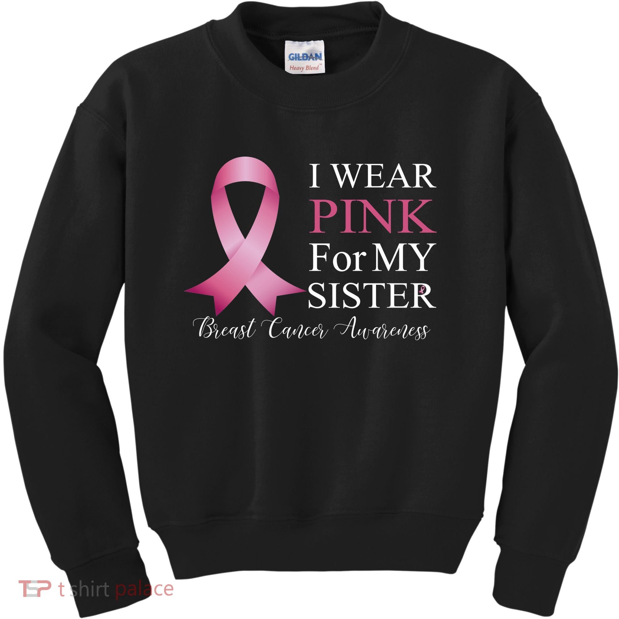 I Wear Pink For My Sister Kids Sweatshirt