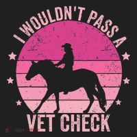 I WouldnT Pass A Vet Check Funny Vet Tech Horse Riding Mom Women's Sweatshirt thumb 2