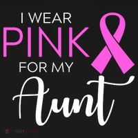 I Wear Pink For My Aunt Breast Cancer Awareness Women's Hoodie thumb 2